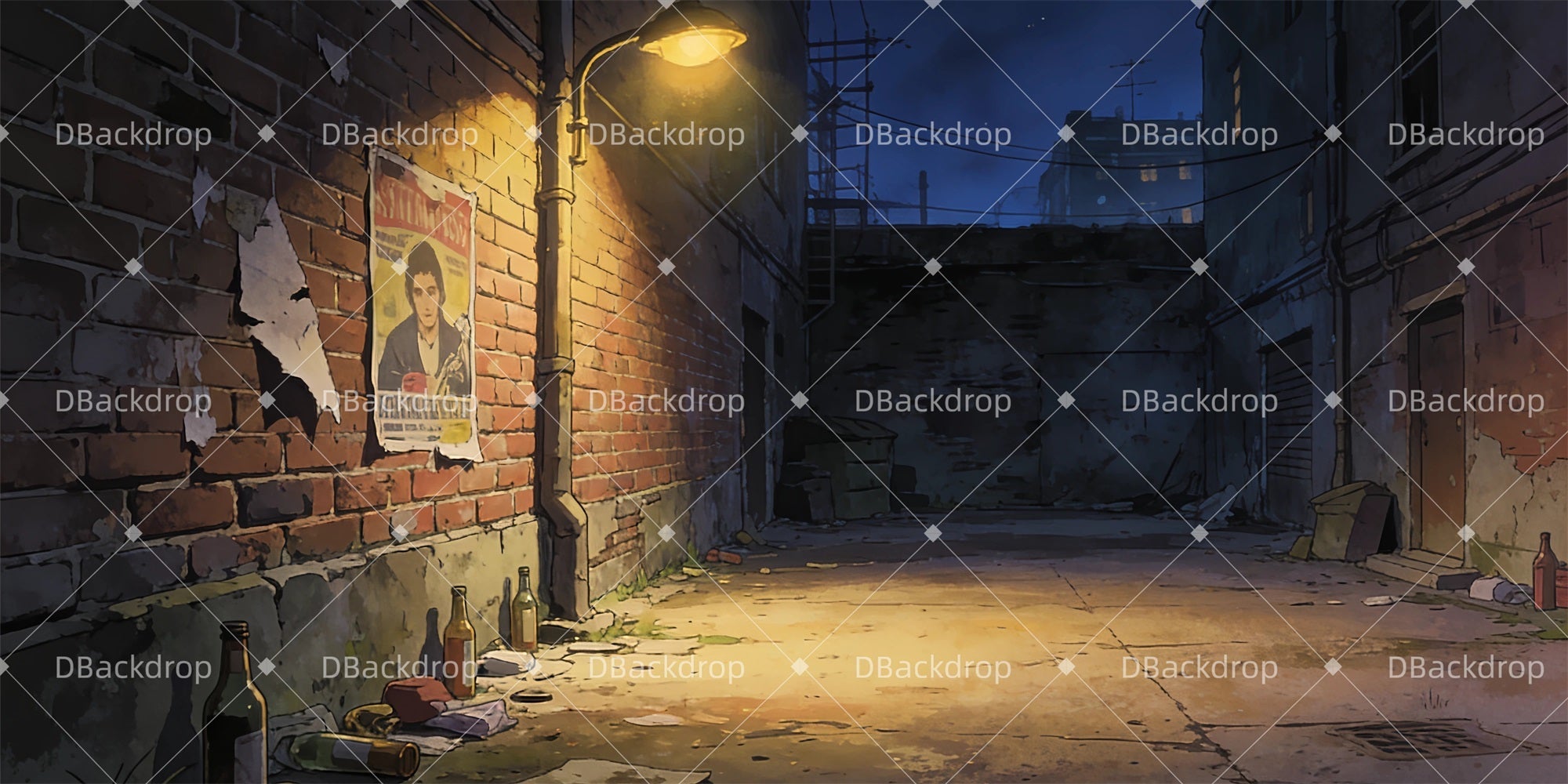 Theater Stage Backdrop Grizabella's House Backdrop Theater UK GQ63-T8