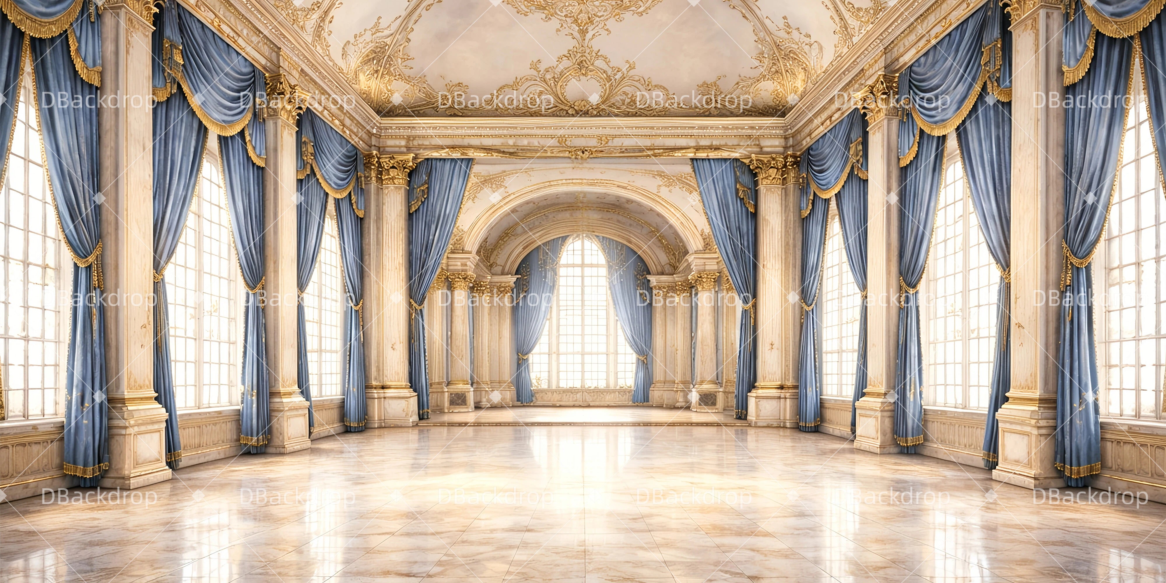 Dance Backdrop Regency Ballroom Theater Stage Backdrops UK GQ64-T1