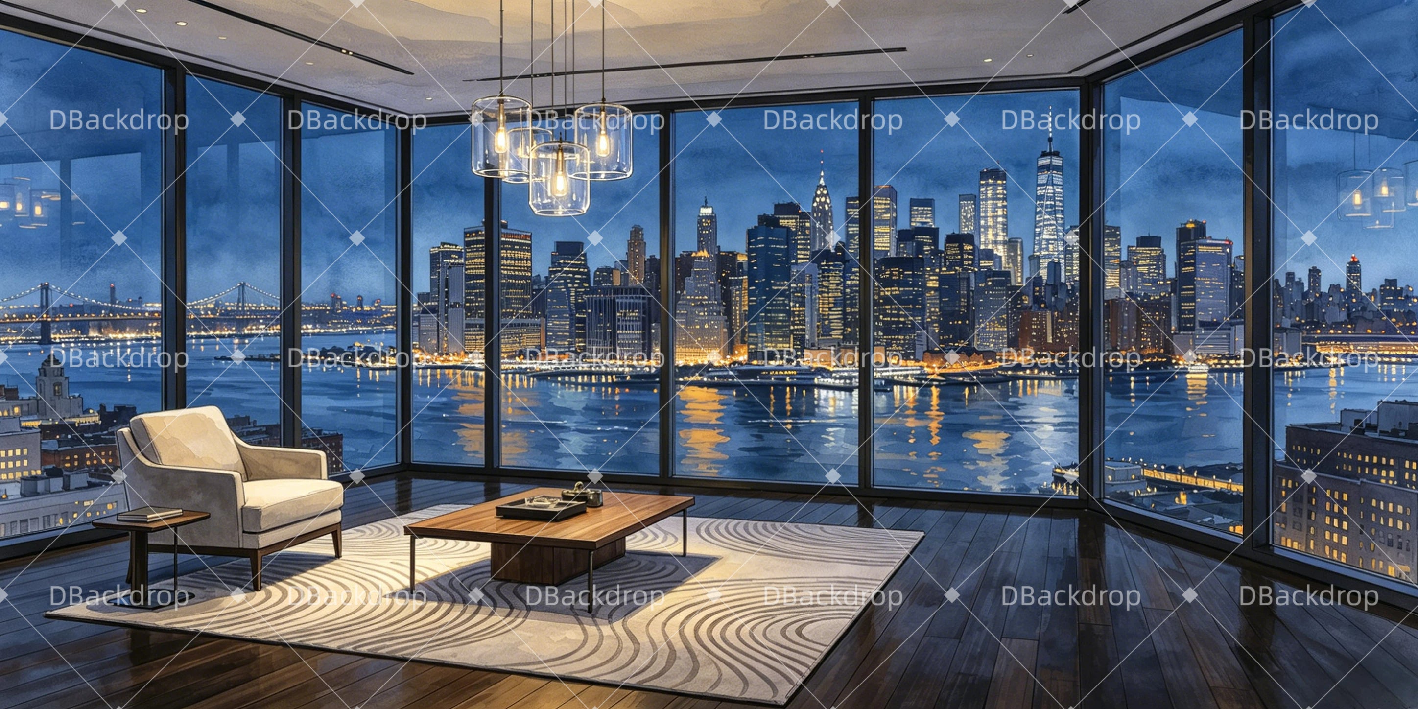 Stage Backdrops Executive Hotel Suite Movie Theater Backdrop UK GQ65-T46