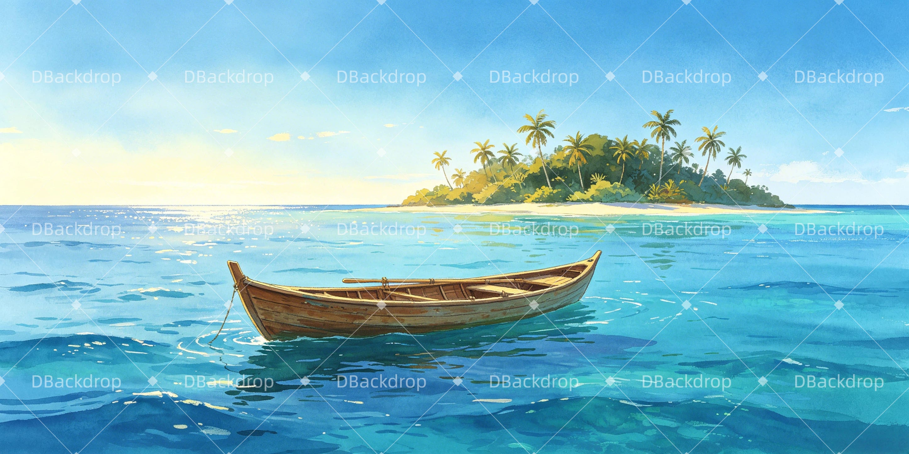 Performance Backdrop Ocean Canoe Professional Stage Backdrops UK GQ65-T63