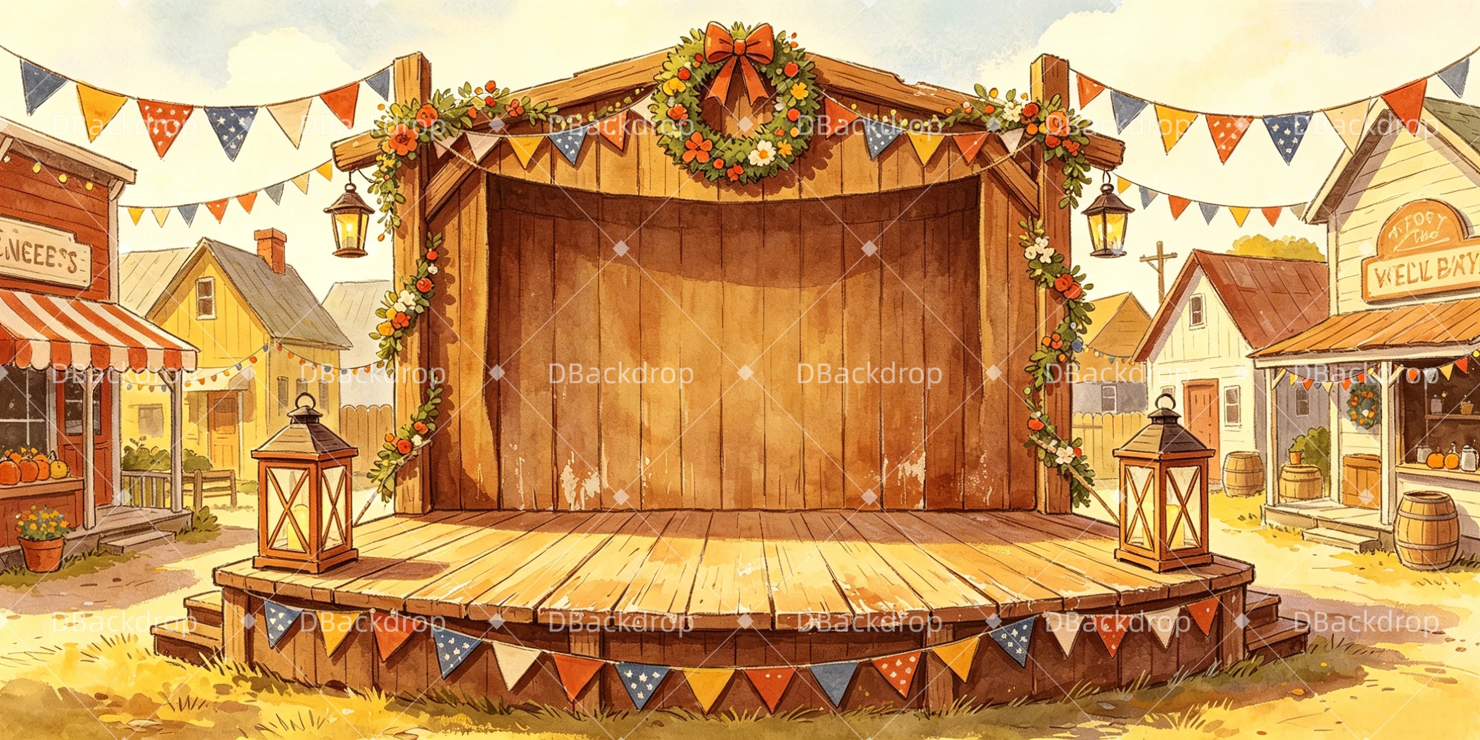 Stage Backdrops For Sale Beauty Contest Stage UK Theater Backdrop GQ66-T38