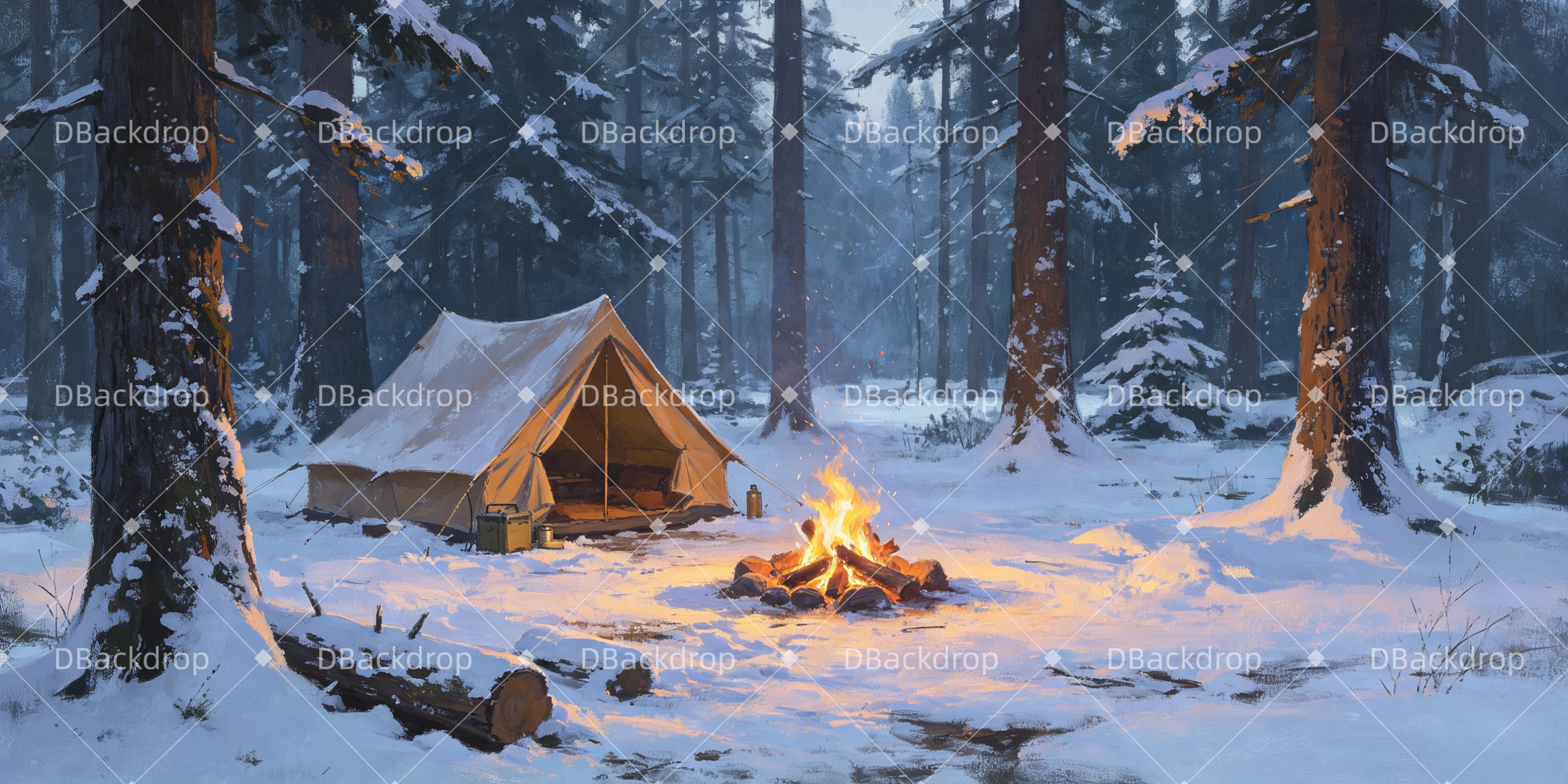 Theater Stage Backdrop Aslan's Camp Forest Stage UK Backdrop GQ66-T45