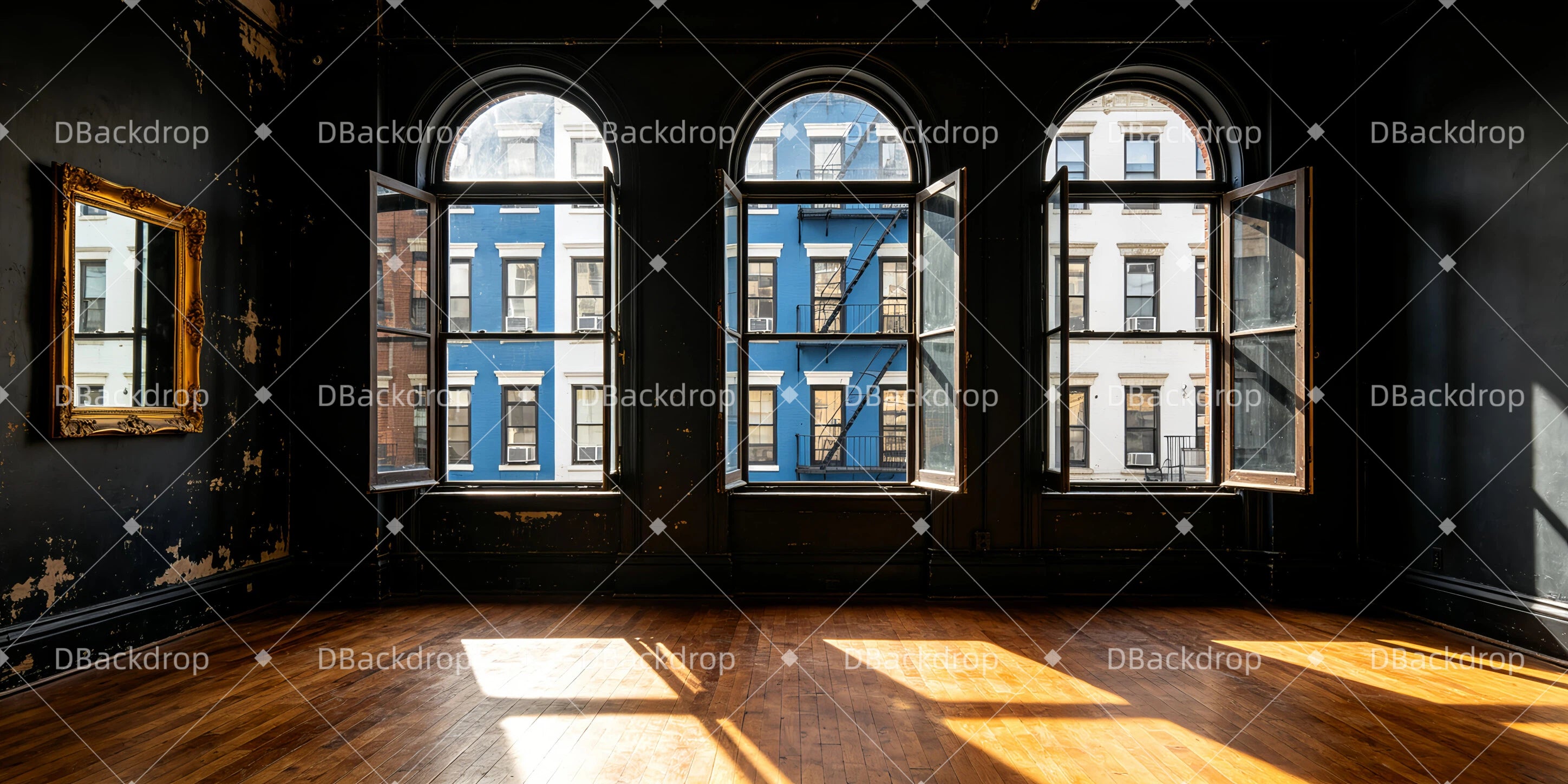 Theater Backdrops Brooklyn Apartment Large Stage UK Backdrops GQ66-T4