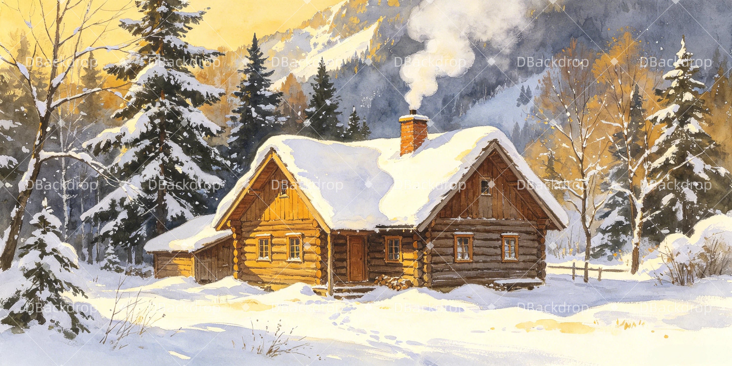 Professional Stage Backdrops Little Mary's Cabin Theater Backdrop UK GQ66-T54