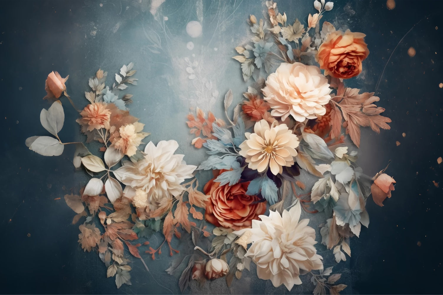 Artistic Backdrop Midnight Floral Serenity Backdrop UK GTY-101