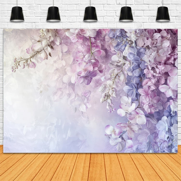 Artistic Backdrop Romantic Wisteria Blooms Backdrop UK GTY-107