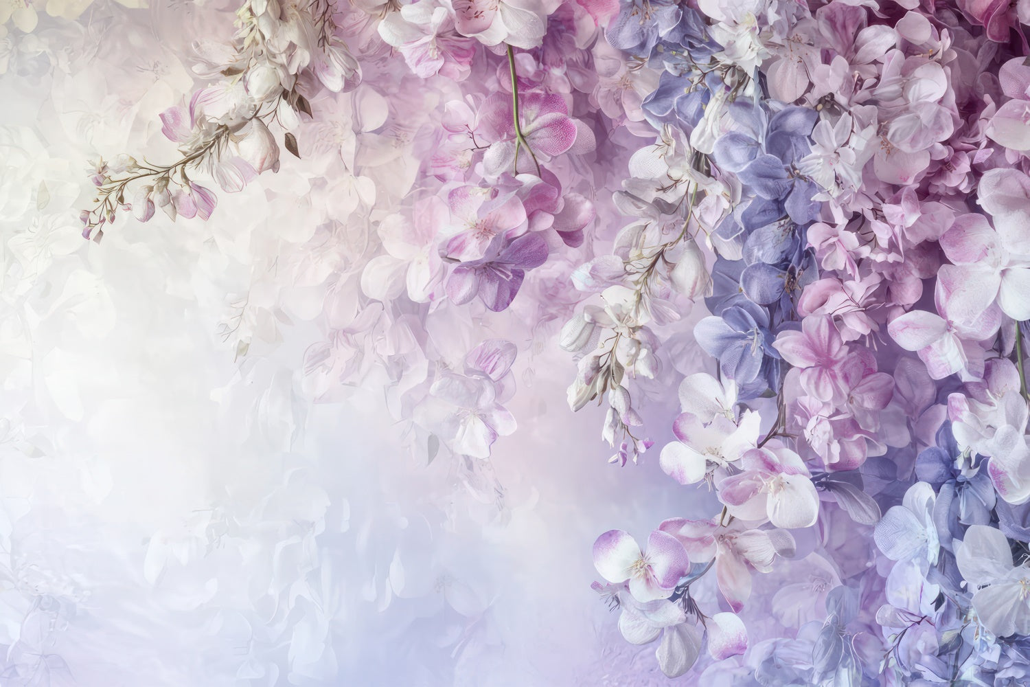 Artistic Backdrop Romantic Wisteria Blooms Backdrop UK GTY-107