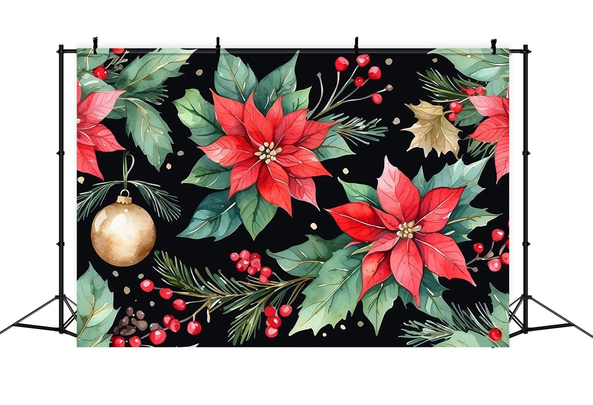 Fine Art Backdrops Classic Holiday Floral Pattern Backdrop UK GTY-112