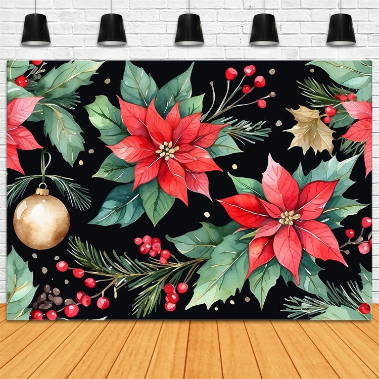 Fine Art Backdrops Classic Holiday Floral Pattern Backdrop UK GTY-112