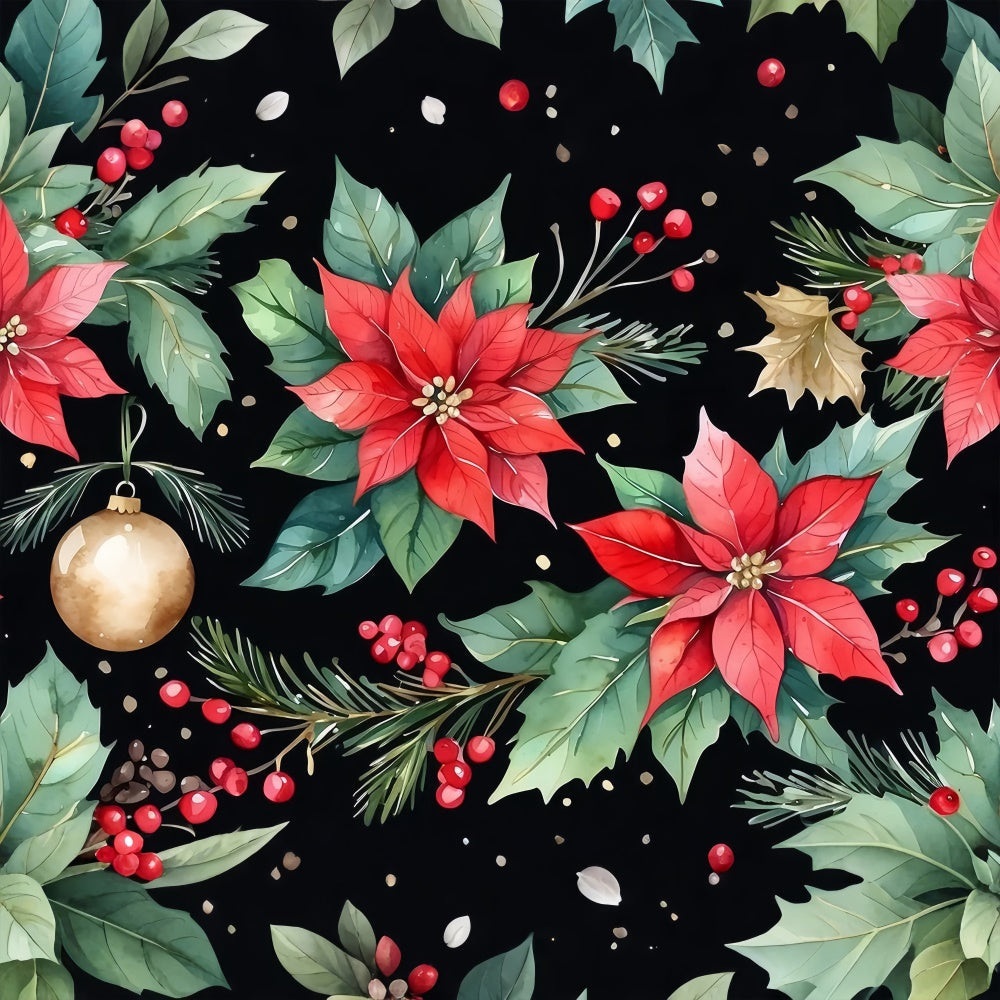 Fine Art Backdrops Classic Holiday Floral Pattern Backdrop UK GTY-112