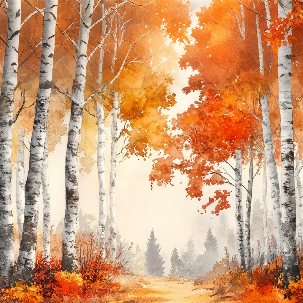 Artistic Backdrops Tranquil Autumn Trail Backdrop UK GTY-114