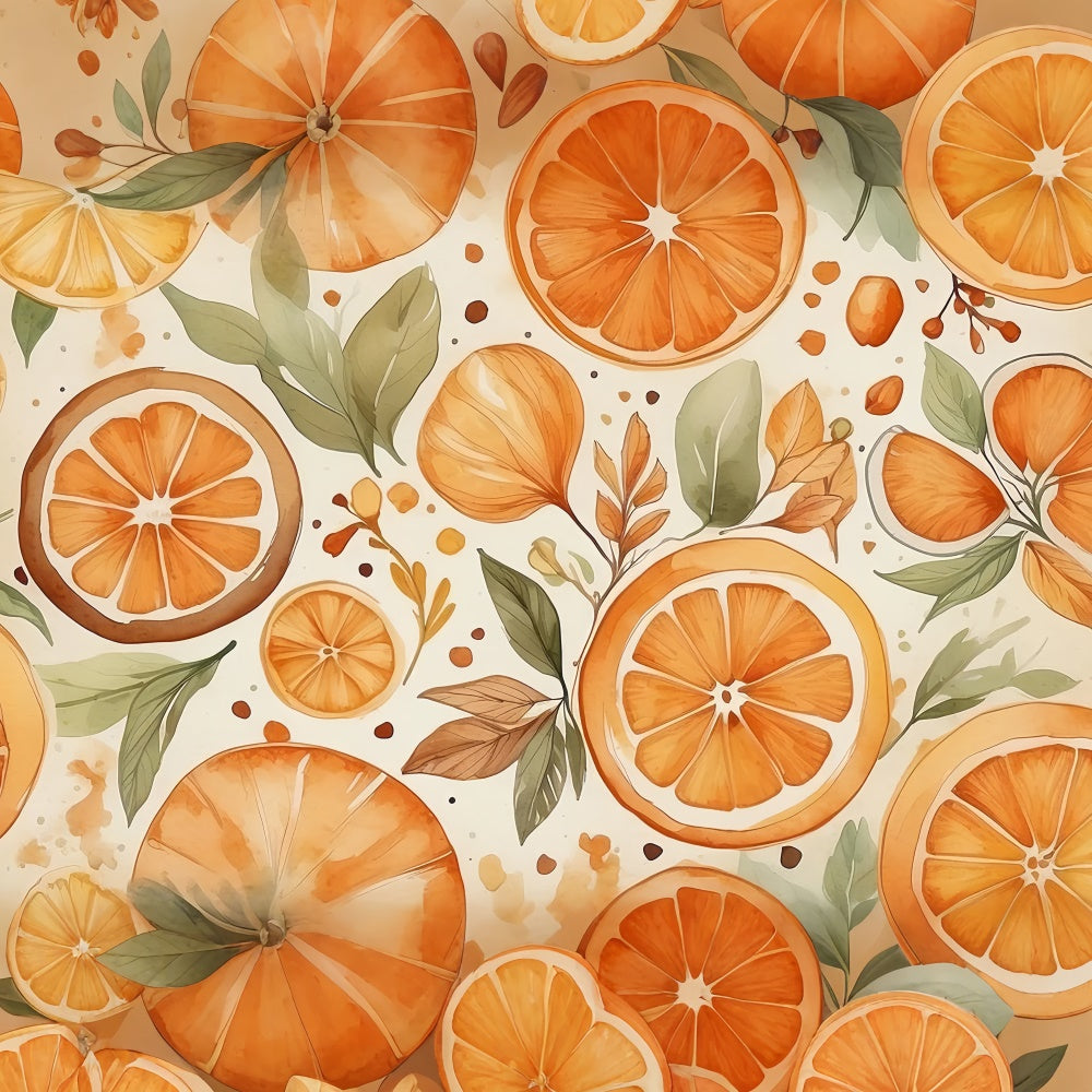 Fine Art Photography Backdrops Fresh Orange Harvest Backdrop UK GTY-115