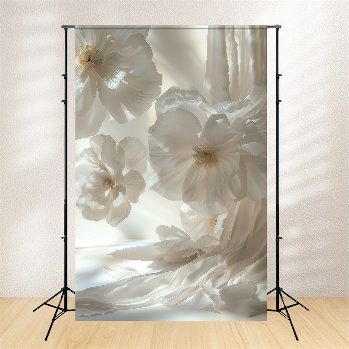 Fine Art Backdrop Graceful White Flower Serenity Backdrop UK GTY-119