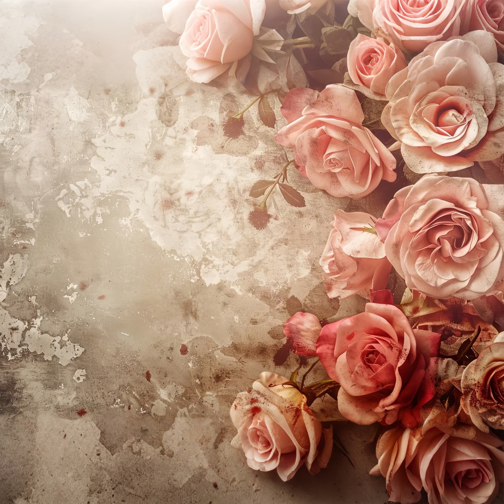 Backdrop Fine Art Rustic Vintage Rose Texture Backdrop UK GTY-60