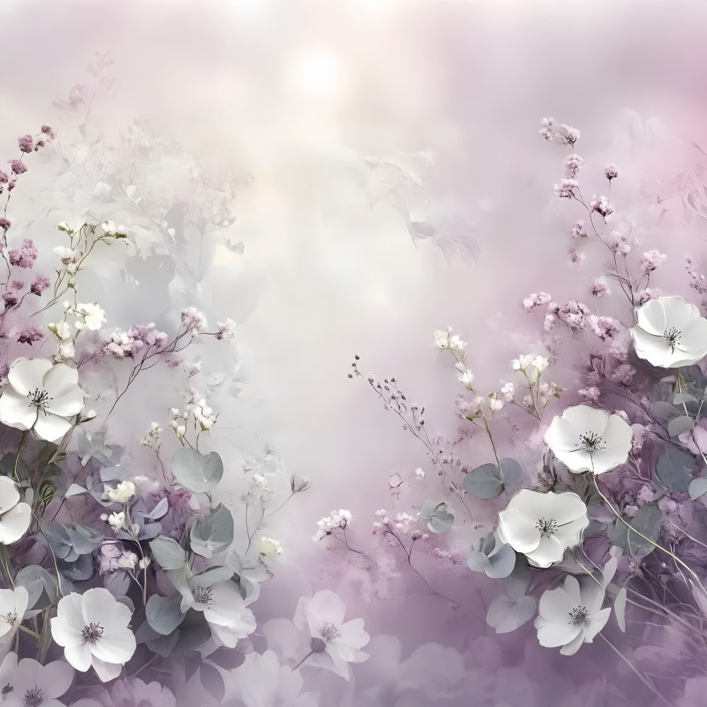 Artistic Backdrop Lavender Floral Dream Backdrop UK GTY-69