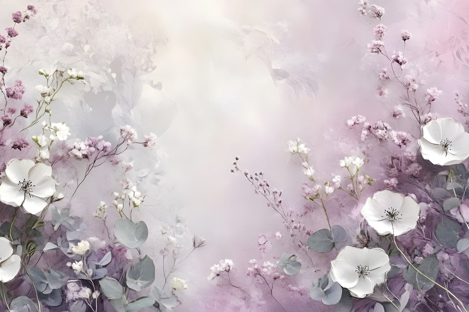 Artistic Backdrop Lavender Floral Dream Backdrop UK GTY-69