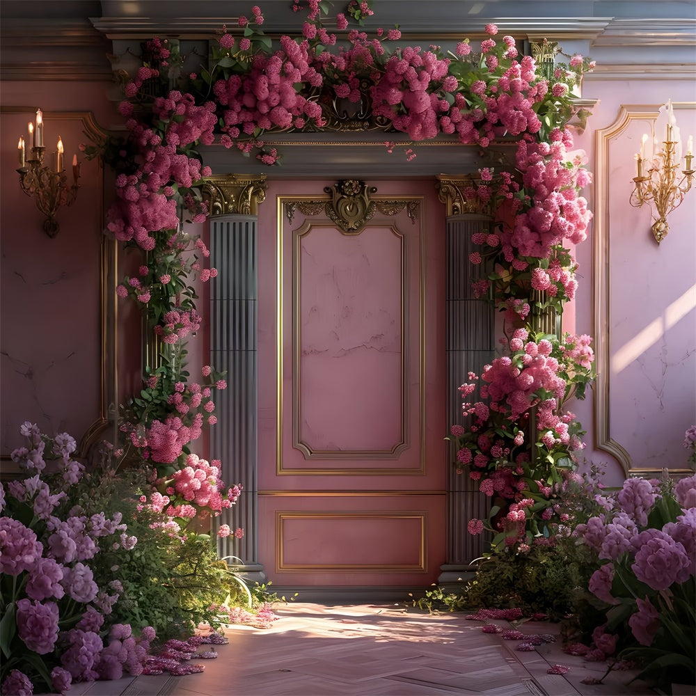 Artistic Backdrops Romantic Baroque Flower Wall Backdrop UK GTY-75