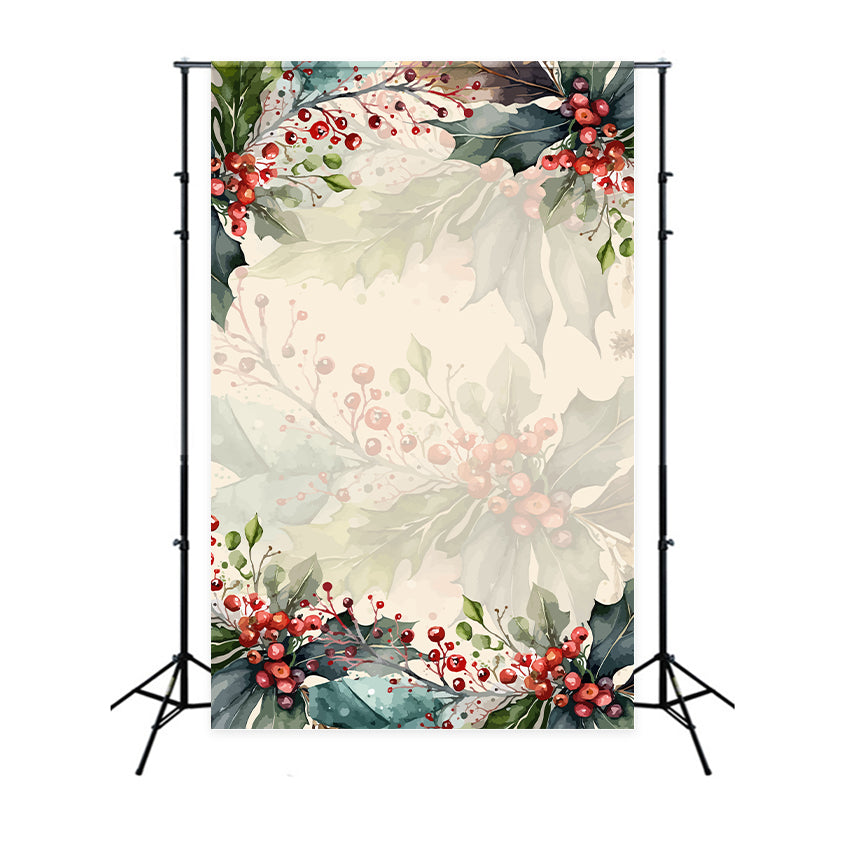 Backdrops Fine Art Festive Red Berry Elegance Backdrop UK GTY-79