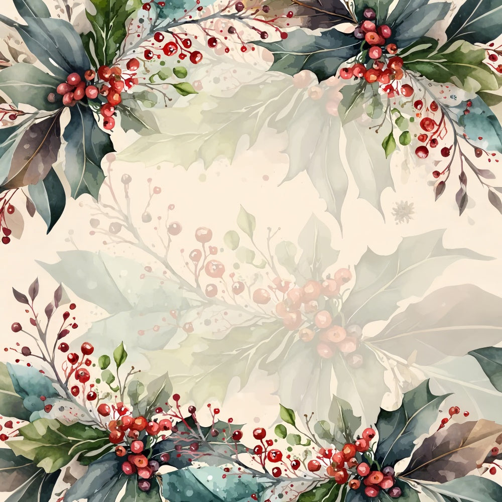 Backdrops Fine Art Festive Red Berry Elegance Backdrop UK GTY-79