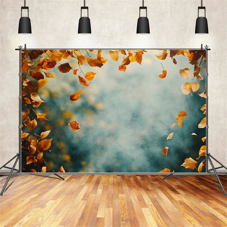 Artistic Backdrops Autumn Leaves Twilight Backdrop UK GTY-87