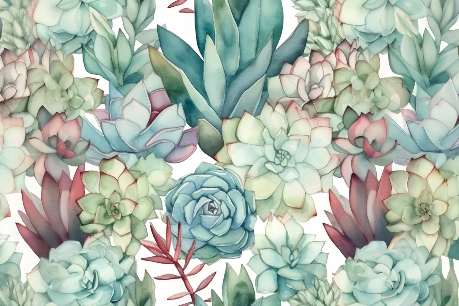 Backdrops Fine Art Vibrant Succulent Serenity Backdrop UK GTY-89