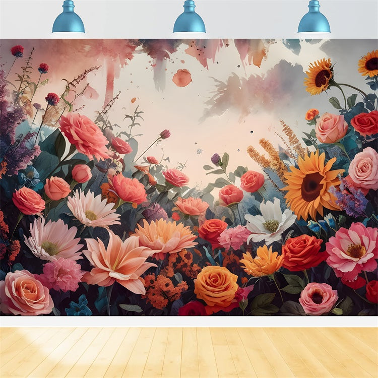 Backdrops Fine Art Enchanting Floral Fantasy Backdrop UK GTY-94