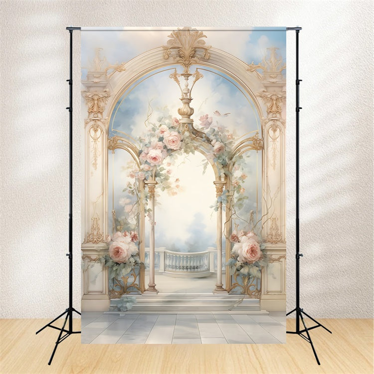 Fine Art Photography Backdrop Ornate Vintage Bloom Backdrop UK GTY-97