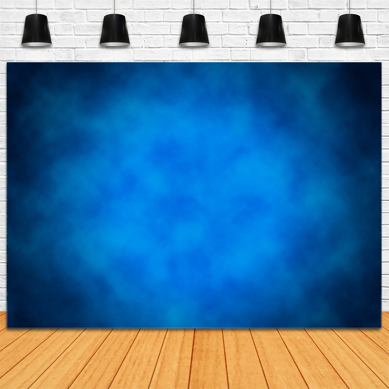 Backdrops Portrait Photography Deep Sky Blue Textured Backdrop UK GTY2-147