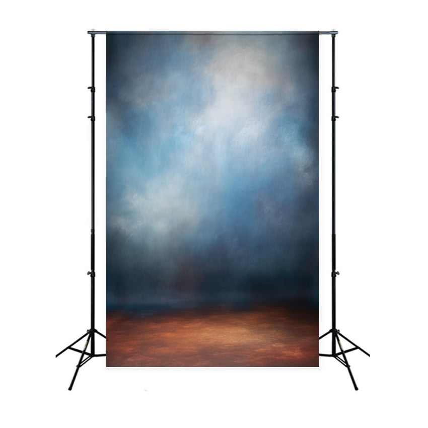 Backdrop For Portraits Misty Blue Abstract Wall Backdrop UK GTY2-150