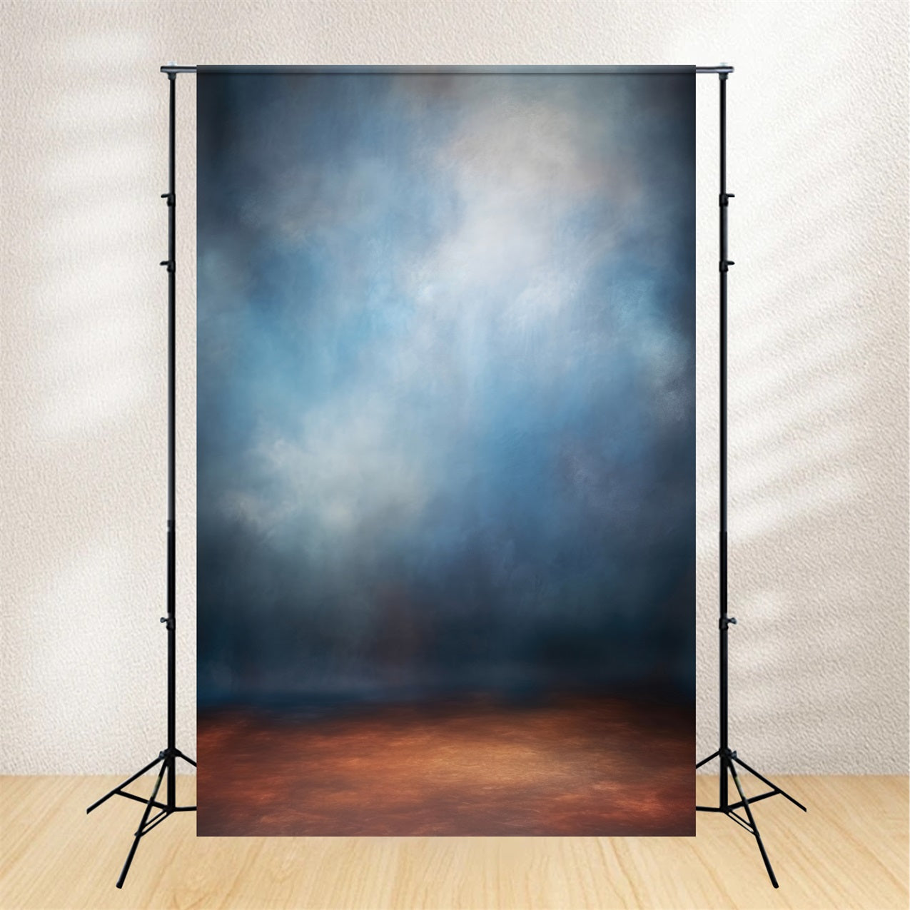 Backdrop For Portraits Misty Blue Abstract Wall Backdrop UK GTY2-150