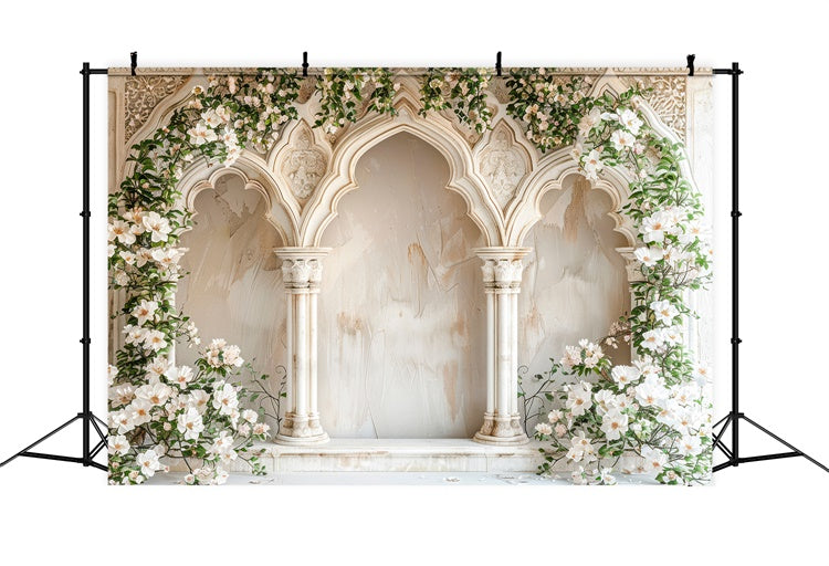 Maternity Photography Backdrops French Manor Blooming Arch Backdrop UK GTY2-17