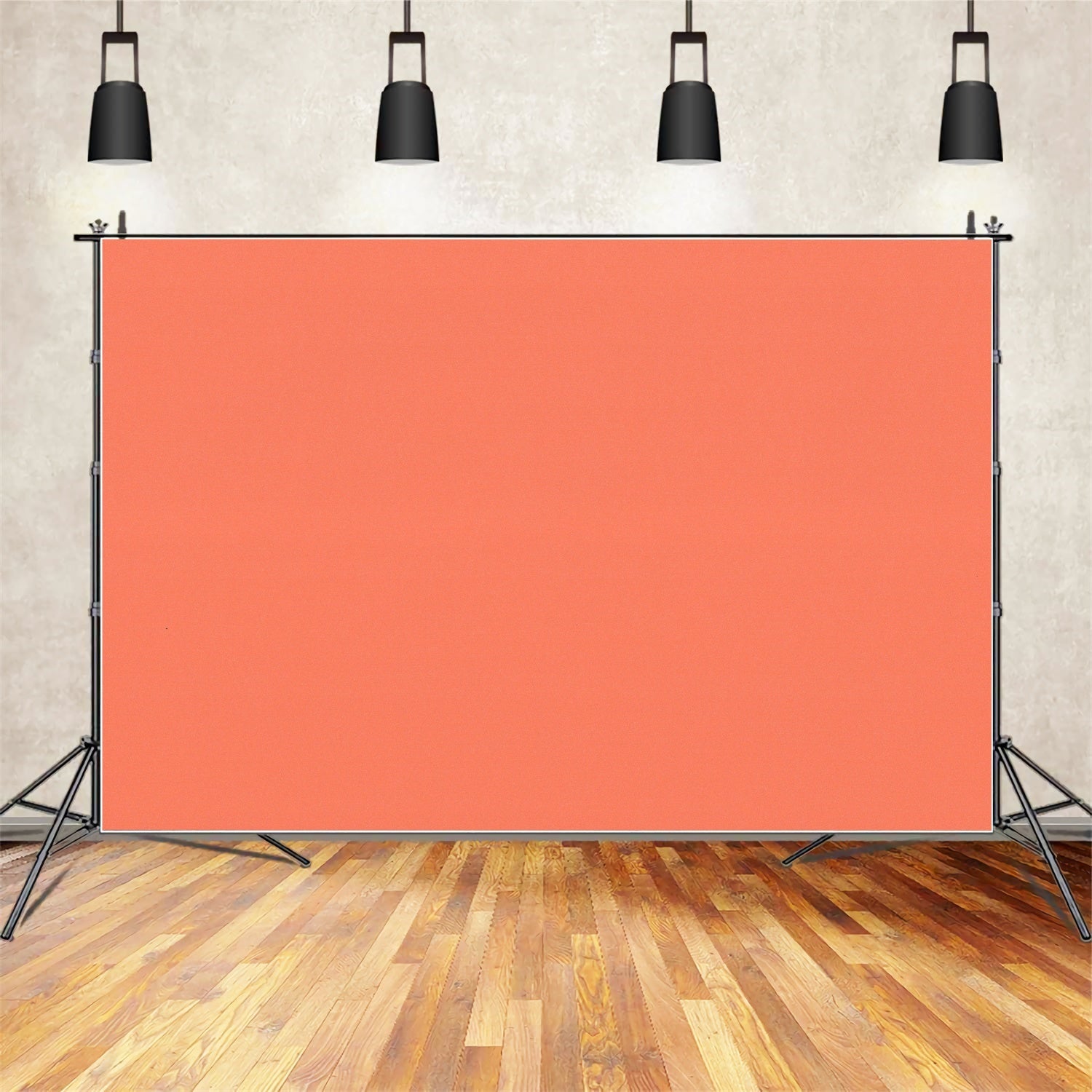 Orange Photography Backdrop Soft Coral Peach Backdrop UK GTY2-171