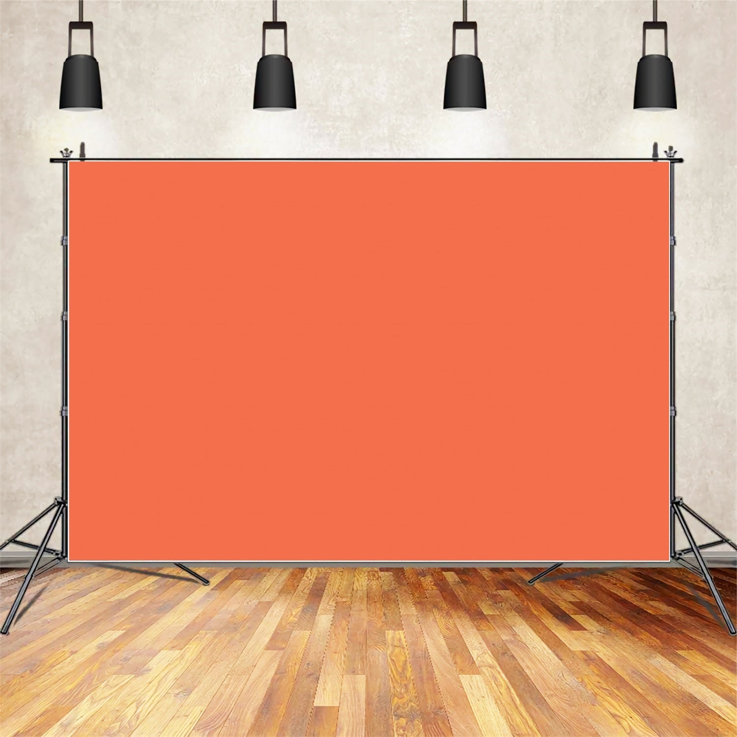 Orange Backdrops Bright Terracotta Solid Backdrop UK GTY2-172