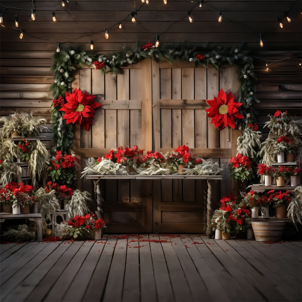 Maternity Photography Backdrops Rustic Festive Barn Door Backdrop UK GTY2-29