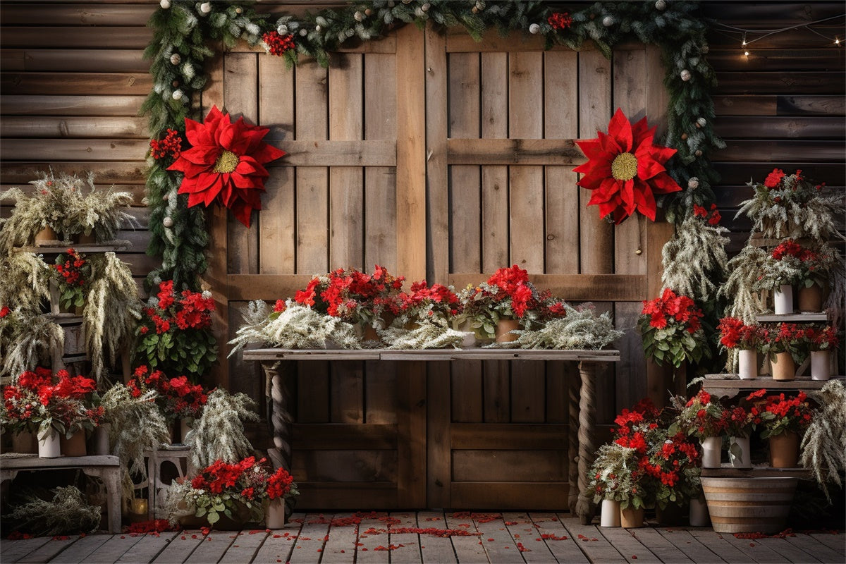 Maternity Photography Backdrops Rustic Festive Barn Door Backdrop UK GTY2-29