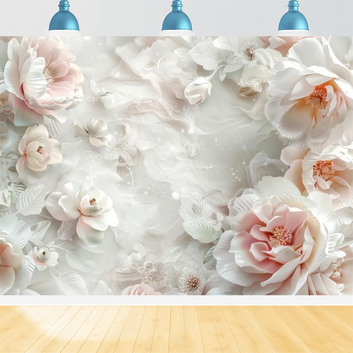 Maternity Backdrop Soft Romantic Floral Fantasy Backdrop UK GTY2-34