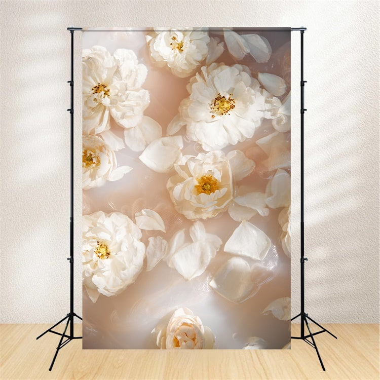 Maternity Backdrops Soft Elegance Floating Petals Backdrop UK GTY2-41