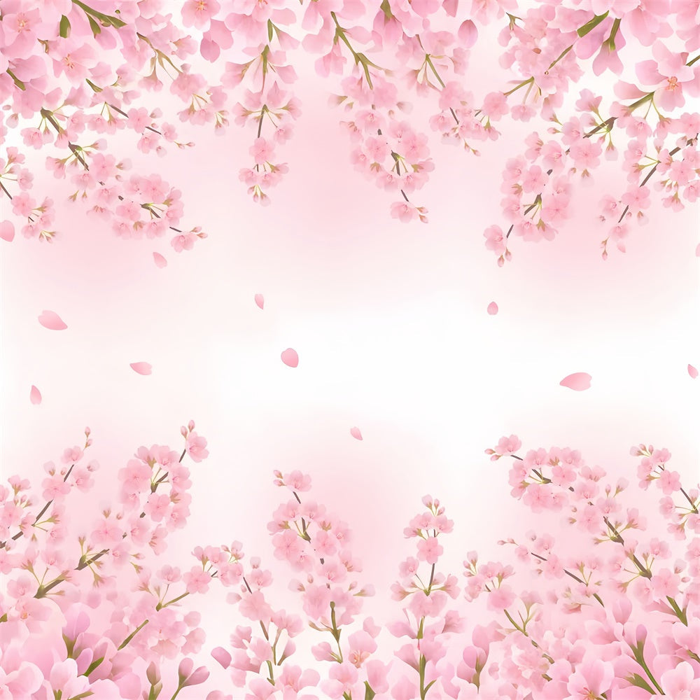 Backdrops For Maternity Photos Delicate Cherry Blossoms Backdrop UK GTY2-49