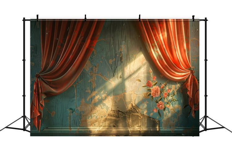 Maternity Backdrops Vintage Velvet Curtain Elegance Backdrop UK GTY2-51