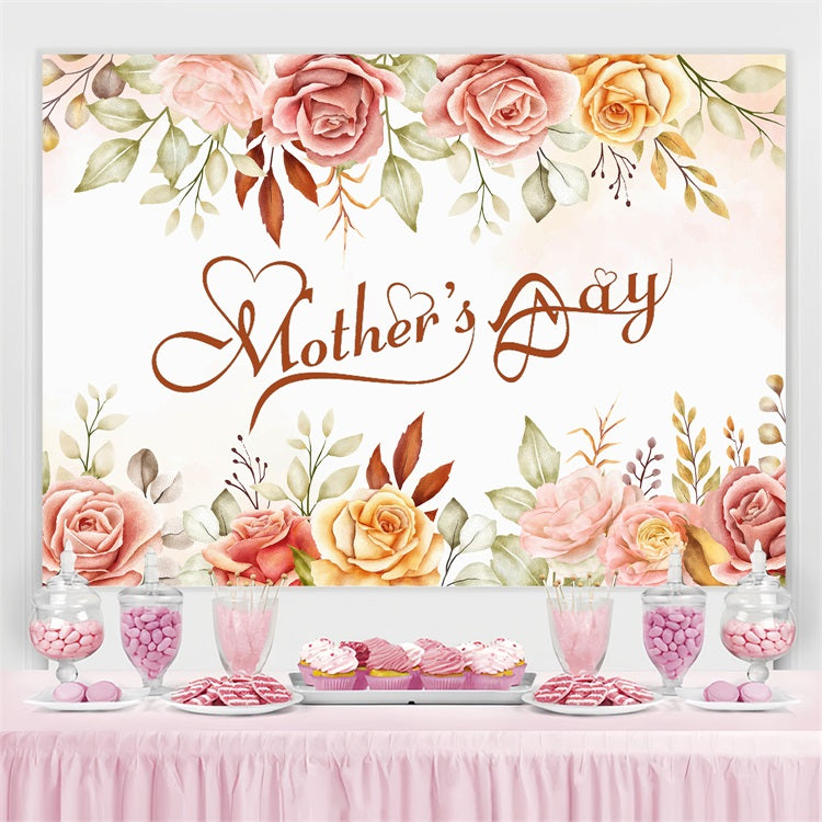 Mothers Day Backdrops Vintage Rose Customized Backdrop UK GTY3-201
