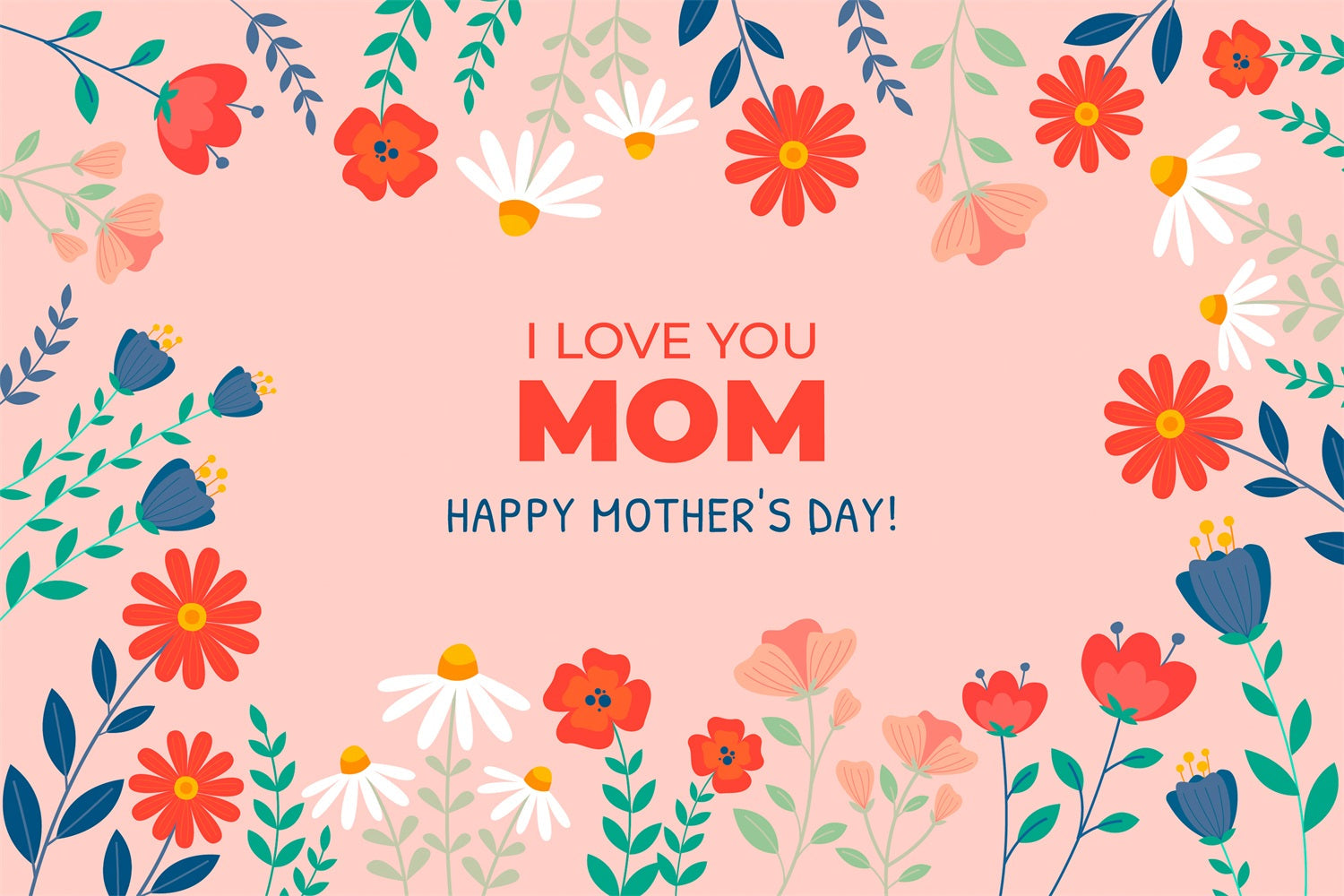 Mother's Day Photography Backdrops Daisy Rose Mom Personalized Backdrop UK GTY3-202