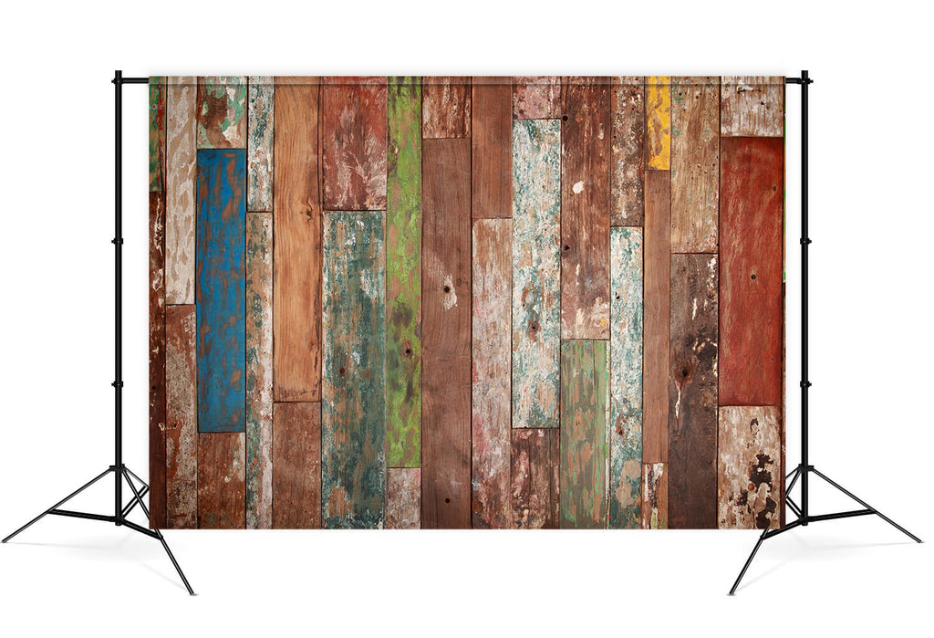 Colorful Splice Wood backdrop UK for Pictures HJ03923