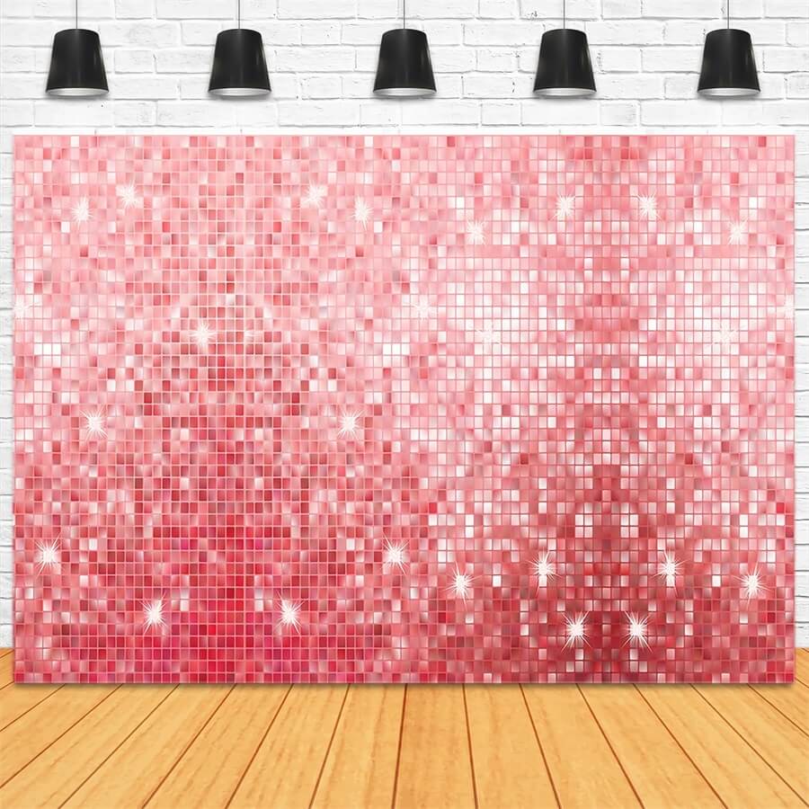 Pink Diamonds Glittering Photography Backdrop UK LV-689