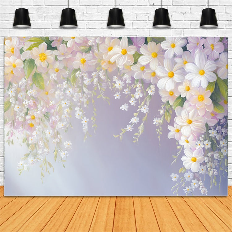 Spring Backdrops Hanging Blossoms Subtle Light Backdrop UK LXX1-111