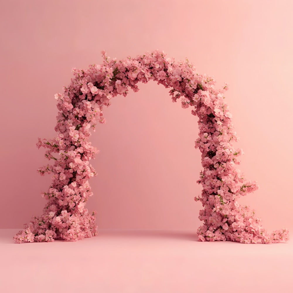 Spring Flower Backdrop Pink Cherry Flower Arch Backdrop UK LXX1-123