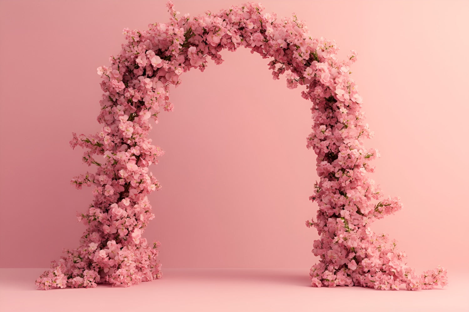 Spring Flower Backdrop Pink Cherry Flower Arch Backdrop UK LXX1-123