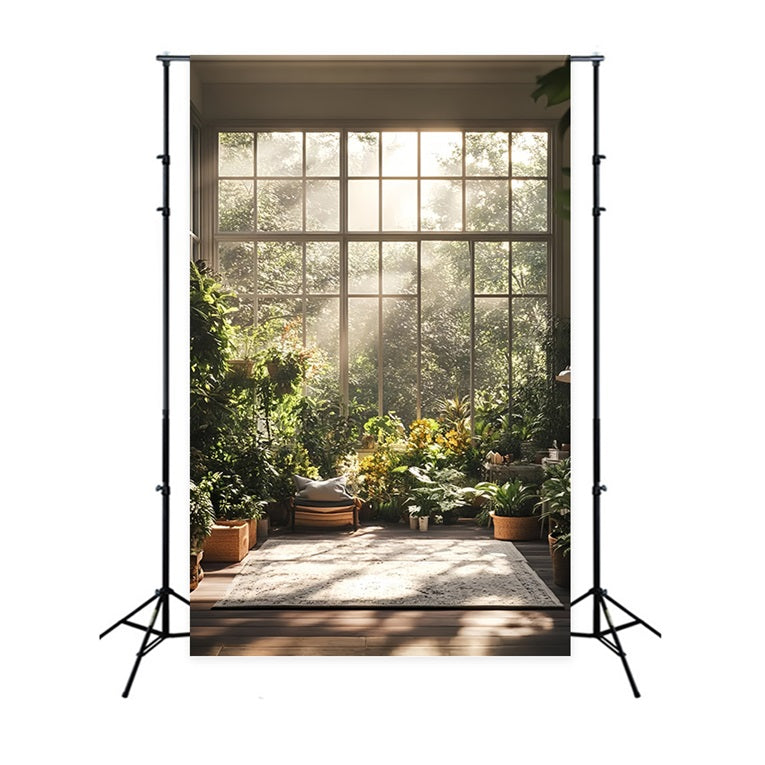 Backdrops Spring Sunlight Windows Garden Room Backdrop UK LXX1-125