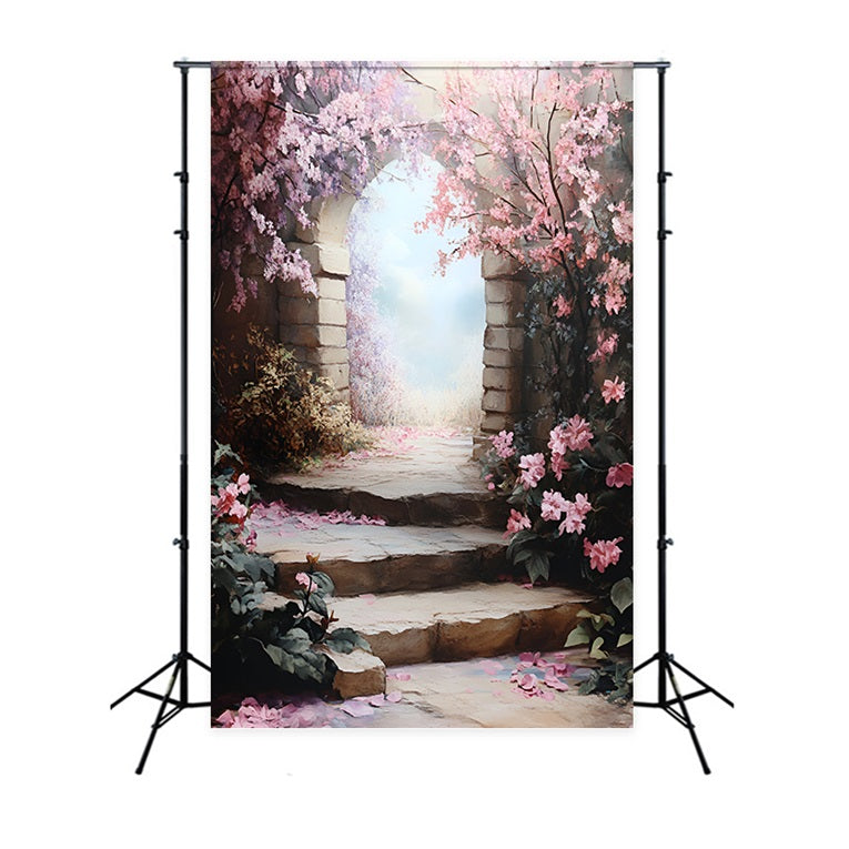 Spring Photoshoot Backdrop Floral Arch Photography Backdrop UK LXX1-128