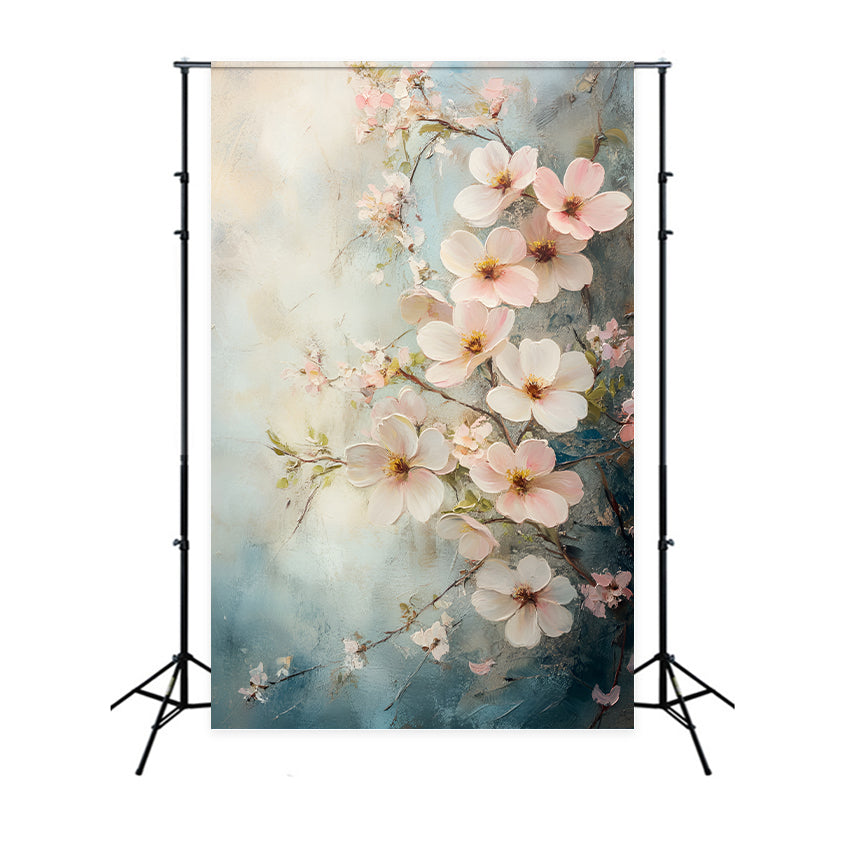 Photography Backdrops Spring Pastel Floral Art Backdrop UK LXX1-137