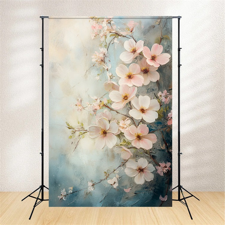 Photography Backdrops Spring Pastel Floral Art Backdrop UK LXX1-137